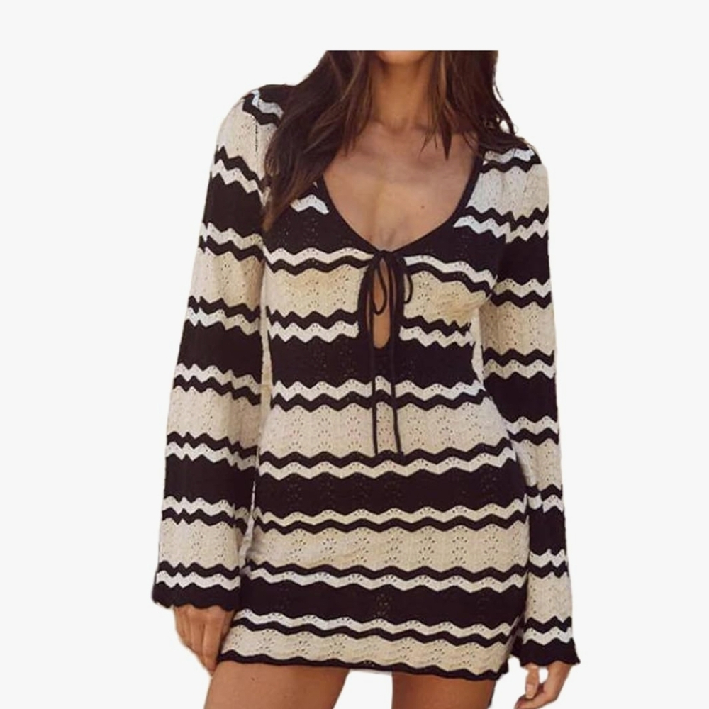 Women's Black and Cream,
